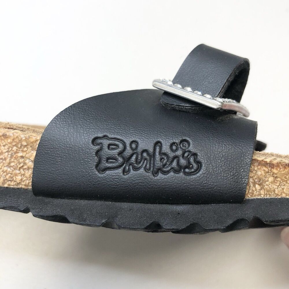 Birkenstock Madrid Black Single Strap Rhinestone Sandals Women's Comfort 37 - Picture 9 of 9